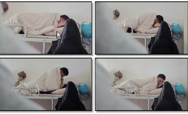 哥们把女友带到宿舍直接啪啪,不知道被人举报了,教导主任外面敲门才恋恋不舍穿衣服.