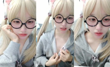 二次元高顏值校花嫩妹 是眼睛娘 (3)