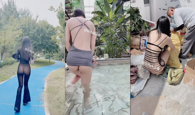 極限露出網紅@淺淺(Gi9zA) 尺度私拍視圖合集（1）