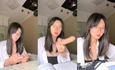 清純眼鏡妹妹 要吃退黑素  (4)