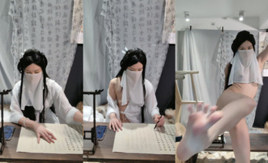 2024年2月新作，上海戲劇學院畢業【繁花女主角】大美女，膚白貌美，古裝現代，每天不同反差角色道具自慰 (5)