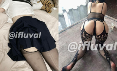 最新10月精品！推特愛健身的翹臀大妞，D奶女神【子柒學姐ifluval】福利，毒龍啪啪像母狗一樣被調教 (1)