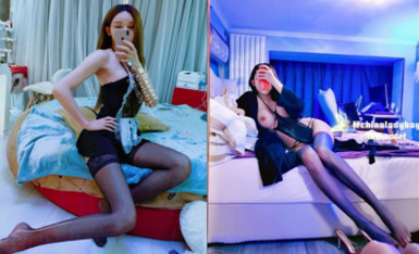 高能預警！極品身材顏值巔峰！比女神還要女神的外圍TS【沐習】約炮阿三及各種不雅性愛自拍，直男最愛 (1)