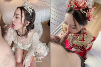 【兔兔_秀禾_tu521125】婚紗內射，男廁口爆，放尿，制服，露出，反差婊，雙飛 (3)