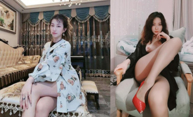 極品母狗騷少婦，情趣制服自慰，3P大混戰被炮友各種無套猛干 (4)