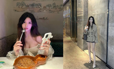 2025年5月最新，富二代約炮，【fKabuto】，22歲小模特伴遊，完美露臉，幾天下來操爽了，小穴被乾的腫起來！ (1)