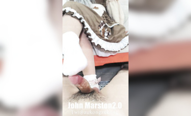 【johnmarston】洛麗塔肉絲棉襪足交 (5)