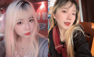 高顏值非常騷的女大學生，私下裡自拍給男友看求著男友操，穿各種制服黑絲誘惑男友，妥妥的母狗