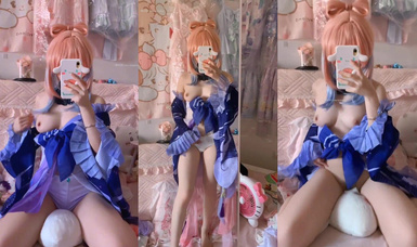 雙馬尾大奶白虎蘿莉美女【喵嗚小桔】JK水手服情趣誘惑 道具自慰視頻福利 (5)